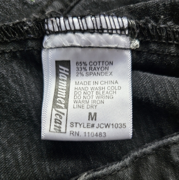 Premium Denim Hammer Jean Jacket With Rose And Tiger Embroidery. - Picture 10 of 10